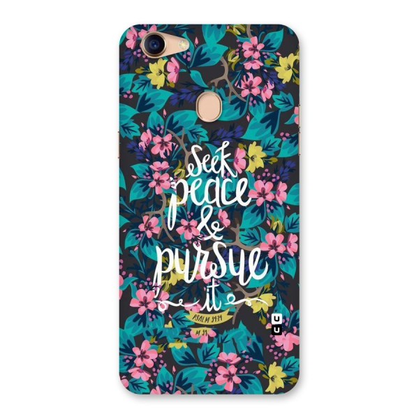 Seek Peace Back Case for Oppo F5 Youth